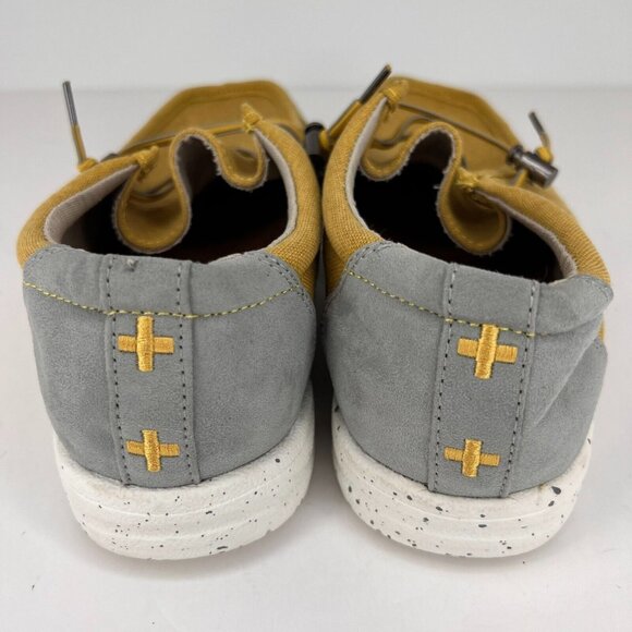 Sun & Stone Mens 100147541 Brian Yellow Low Top Canvas Slip On Size 9.5M Loafers - Picture 5 of 10